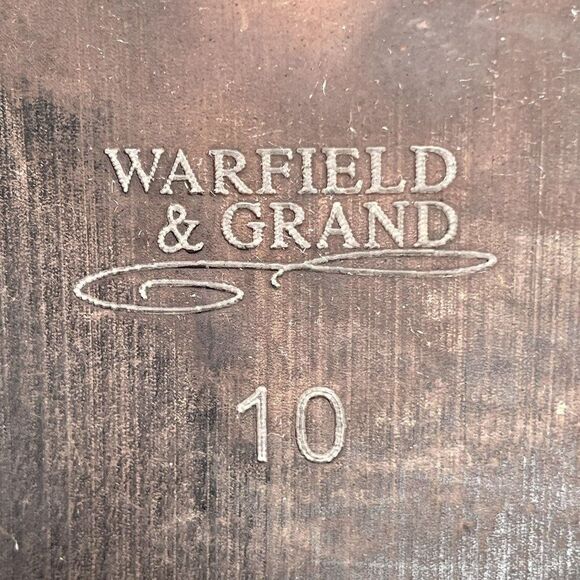 Mens Warfield & Grand Ankle Black Leather Boots Size 10 - Picture 8 of 9